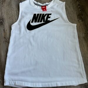 Nike Logo Sleeveless Jersey Top (Size S)